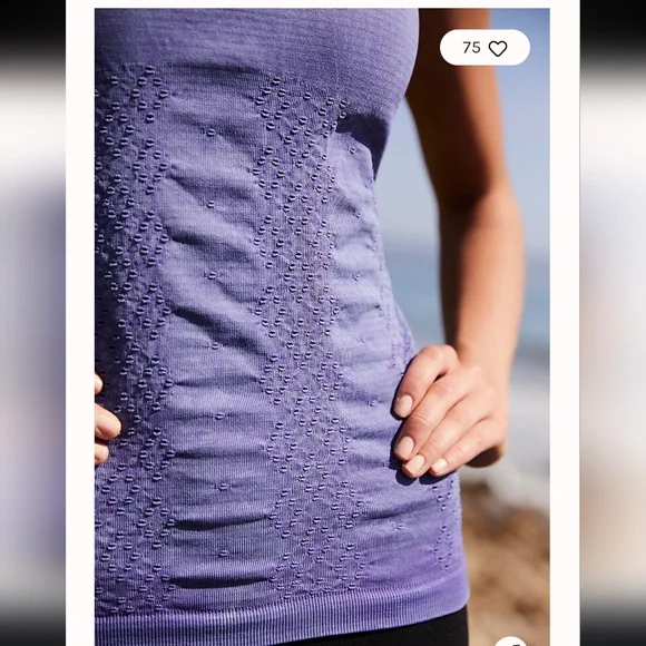 Free People Movement Venus Tank Top Racerback XS/S Violet NEW! - Picture 3 of 7